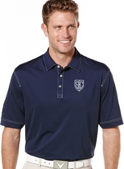 Callaway Men's Industrial Stitch Polo, Peacoat Navy